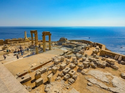 Lindos Akropolü Rodos Adası